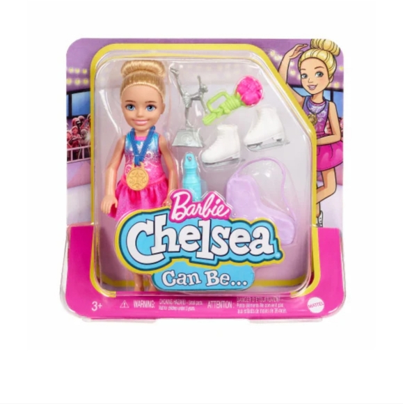 BARBIE CHELSEA I CAN BE ICE SKATER FIGURE SKATER DOLL - Picture 9 of 13